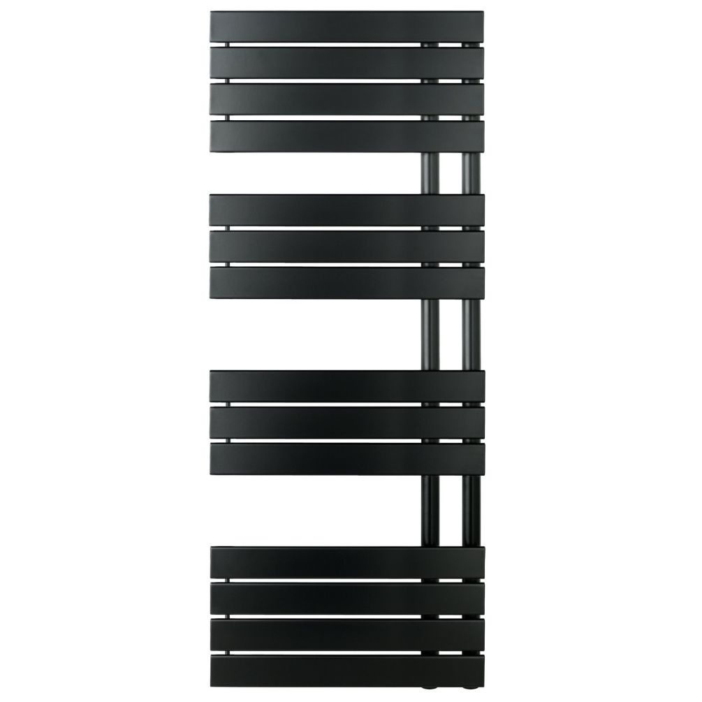 JTP Cleo Matt Black 1400mm x 550mm Designer Radiator Cut Out
